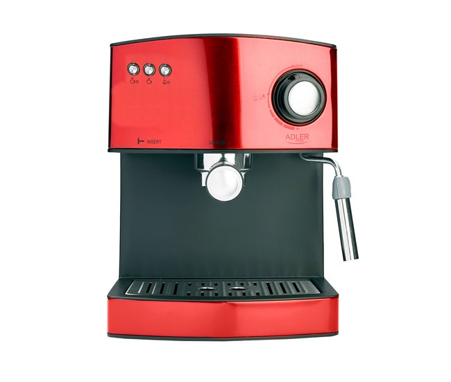 Máquina de Café Expresso Adler AD 4404R Vermelho