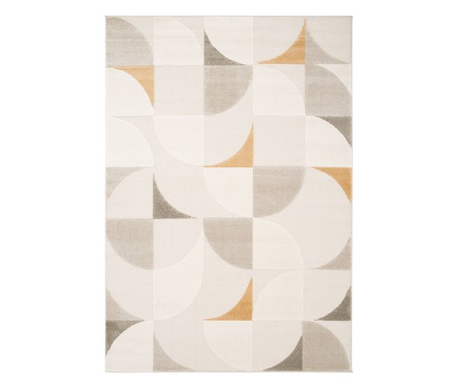 Alcatifa interior, padrão retro, felpa 230x160 Creme