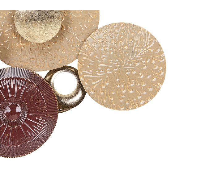 Beliani Decoração de parede BROMINE Dourado