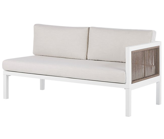 Beliani Conjunto de jardín BORELLO Branco