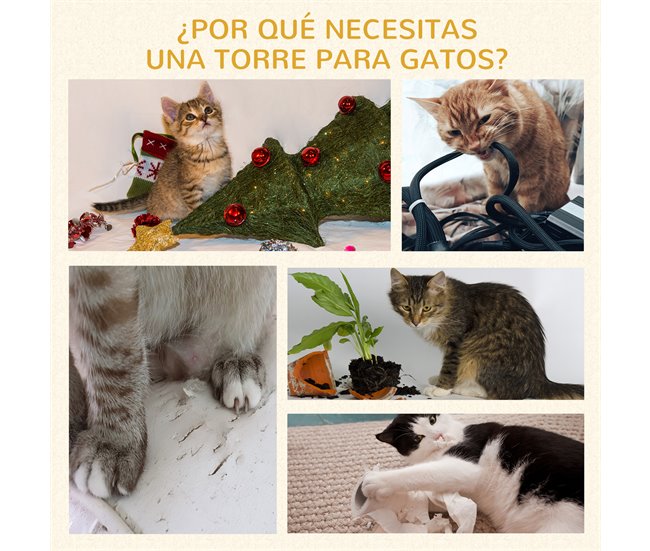 Arranhador para Gatos Aglomerado de Madeira, Pelúcia e Sisal Cinza