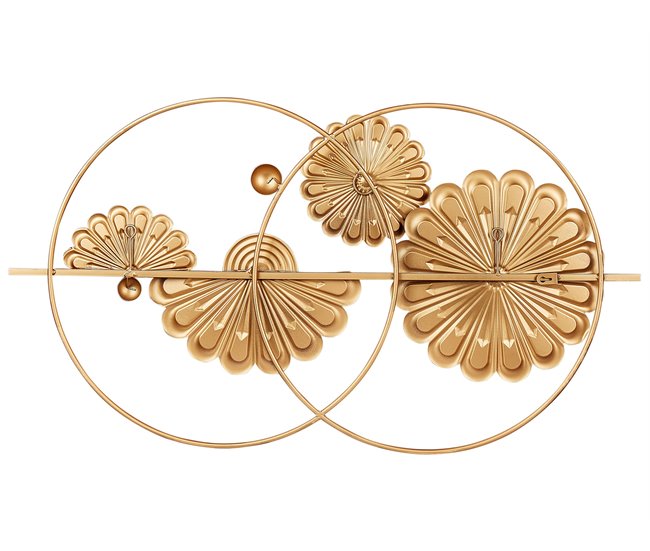 Beliani Decoração de parede PROMETHIUM Dourado