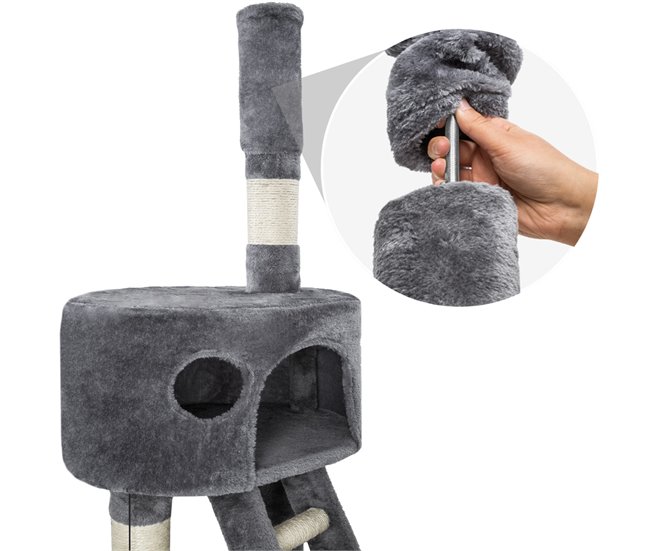Árvore para gatos Cinza