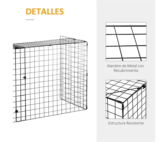 Protetor de Lareira Metal HOMCOM Preto