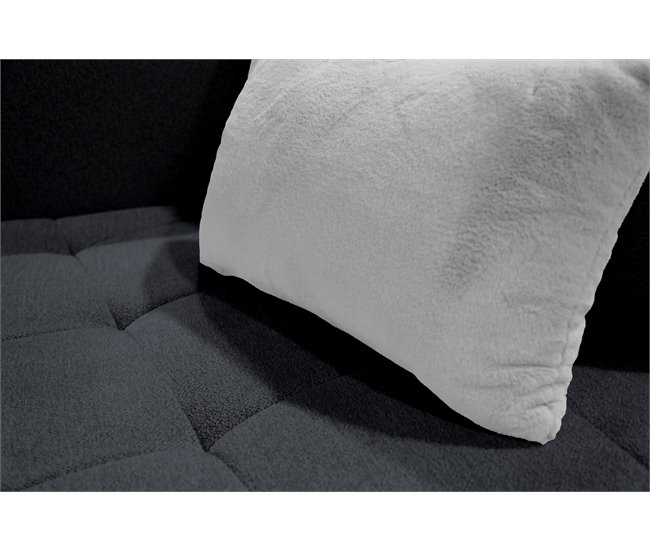 Sofá XXL SOPHIE de 4 lugares Cinza Claro