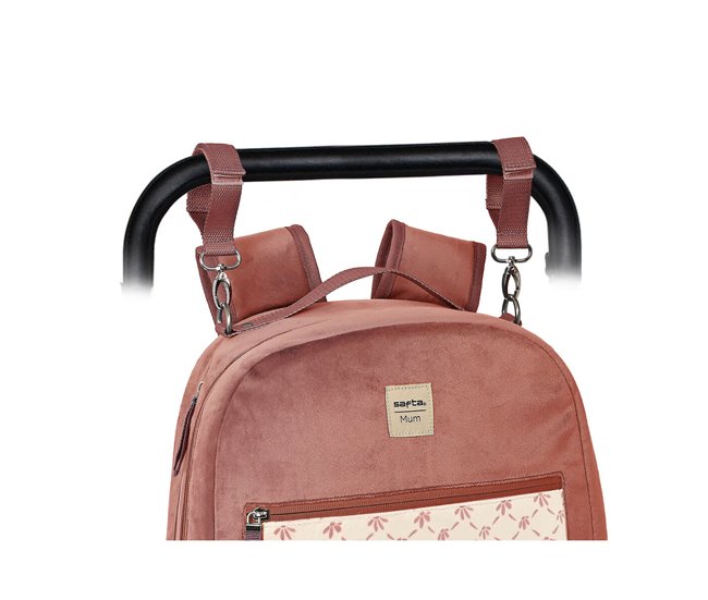 Mochila Acessórios Bebé Marsala Rosa