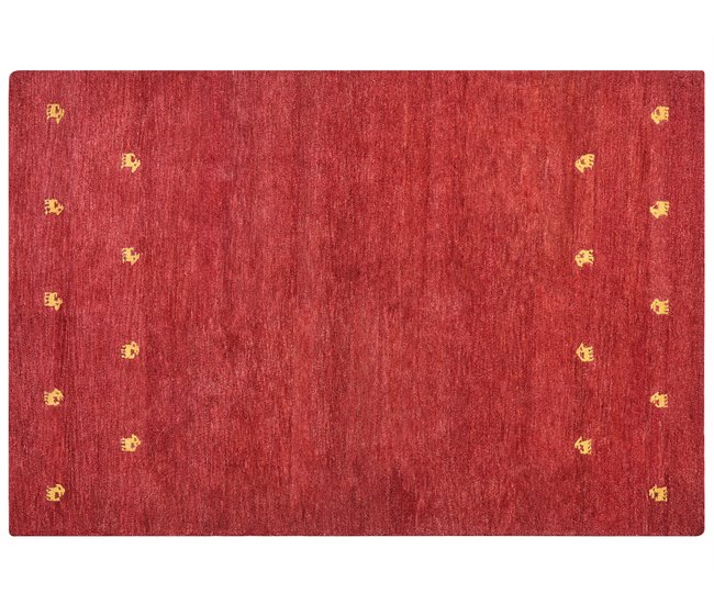 Beliani Pelos curtos YARALI 200x300 Vermelho