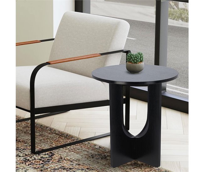 Well Home Pequena mesa de madeira Preto