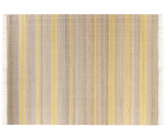 Beliani De tejido plano TALPUR 160x230 Amarelo