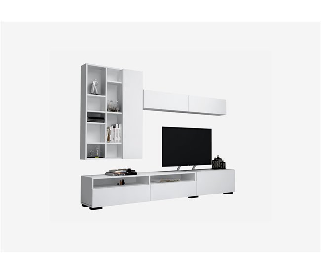 Compacto de TV White cor branca 270 cm Branco