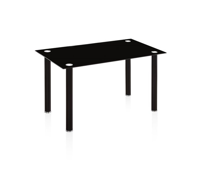  Mesa de jantar Ake 80x80 Preto