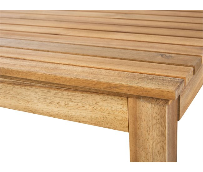 Beliani Conjunto lounge Madeira de acácia PACIFIC Castanho