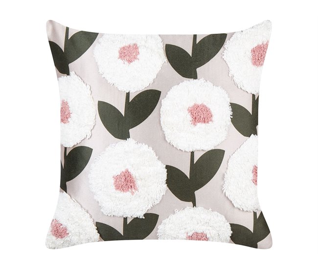 Beliani Almofada decorativa KUNRI Rosa