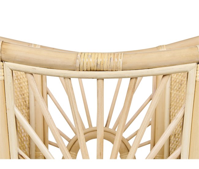 Beliani Berço Rattan/vime LAGRASSE Natural