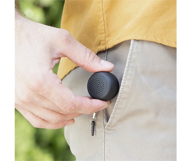 Mini Altifalante Portátil Recarregável sem Fios Altavoz mini Preto
