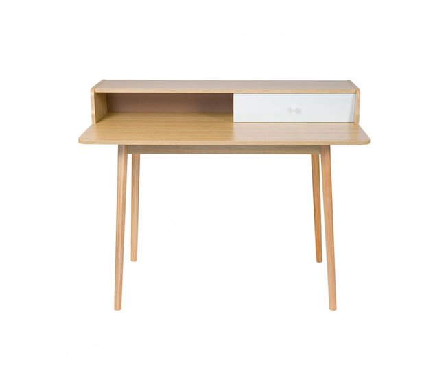 Mesa de casa vintage Thinia Natural/ Branco