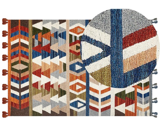 Beliani Entrelaçado KAGHSI 200x300 Multicor