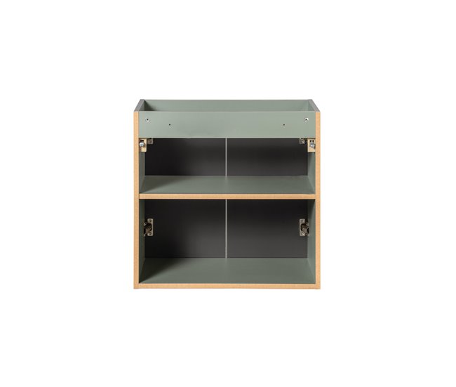 Móvel de lavatório Móvel de lavatório de 4 portas Verde Jade Verde