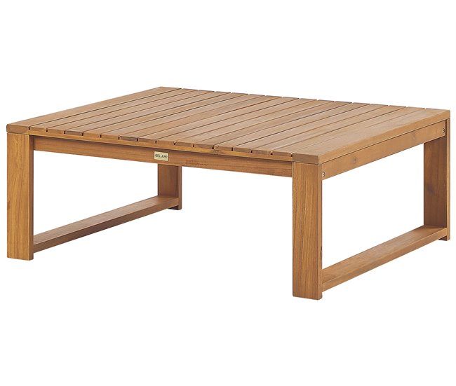 Beliani Conjunto lounge Madeira de acácia com certificado FSC® TIMOR Cinza Escuro