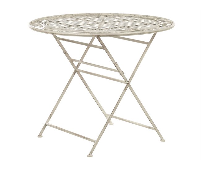 Beliani Conjunto de refeição BIVIO Branco/ Bege