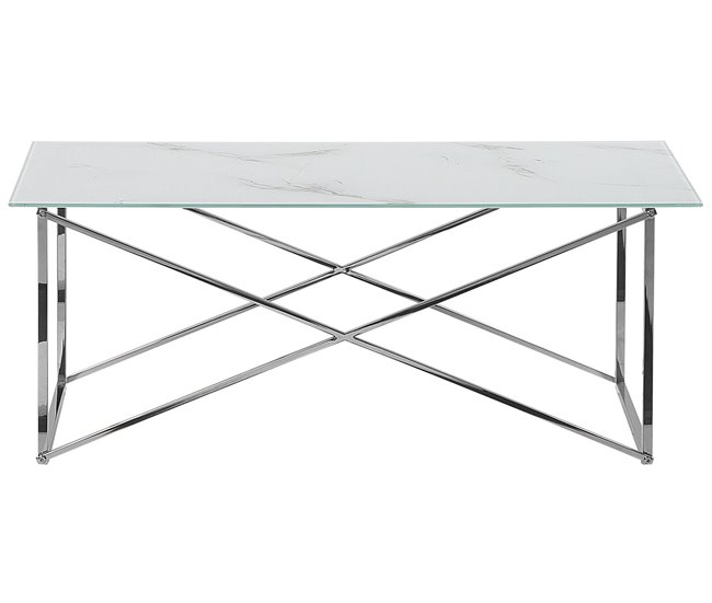 Beliani Mesa de centro EMPORIA 50x100 Branco