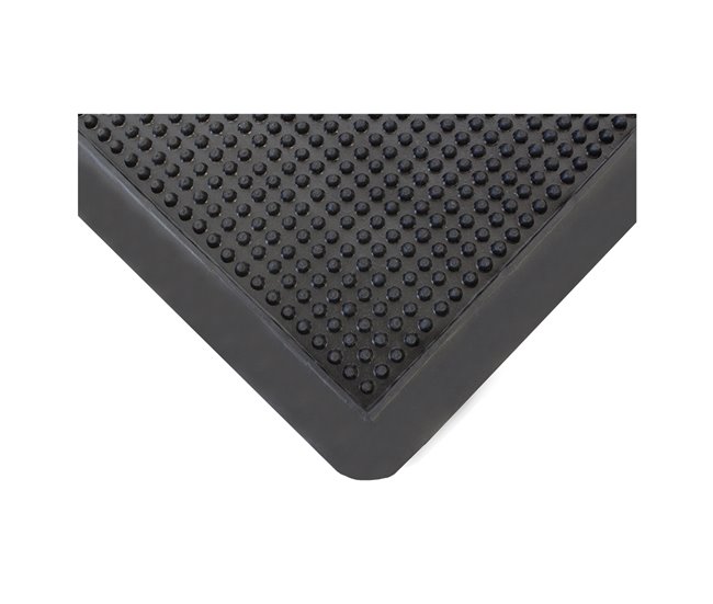  Acomoda Textil - Tapete de borracha antiderrapante para entradas. Espigões 35x60 Preto