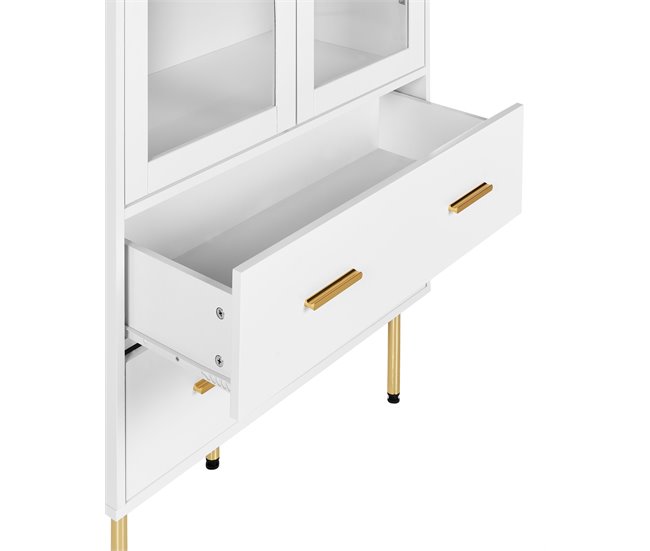 Beliani Vitrina MILORA Branco