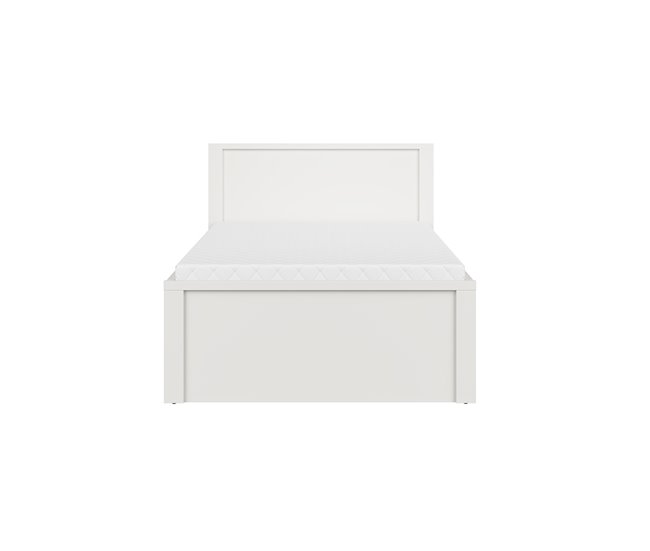 Cama com cabeceira alta Soren Branco