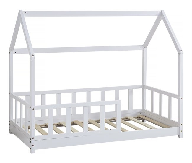 Cama cabine de madeira 166x87 Branco