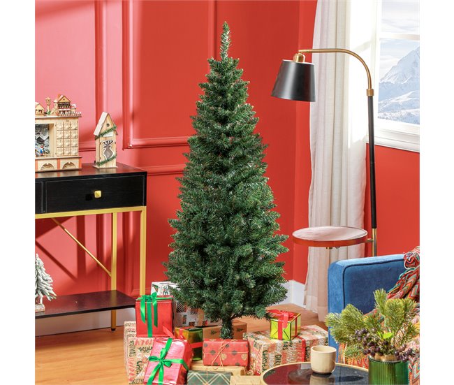 Árvore de Natal Metal e PVC HOMCOM, casa - natal Verde