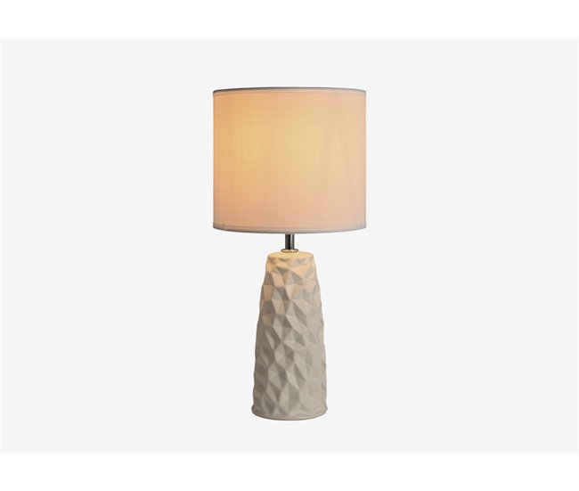 Candeeiro de mesa STONE branco 20x20x44cm Branco