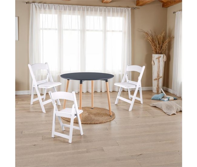 Pack 4 silla plegable Pleggo Branco