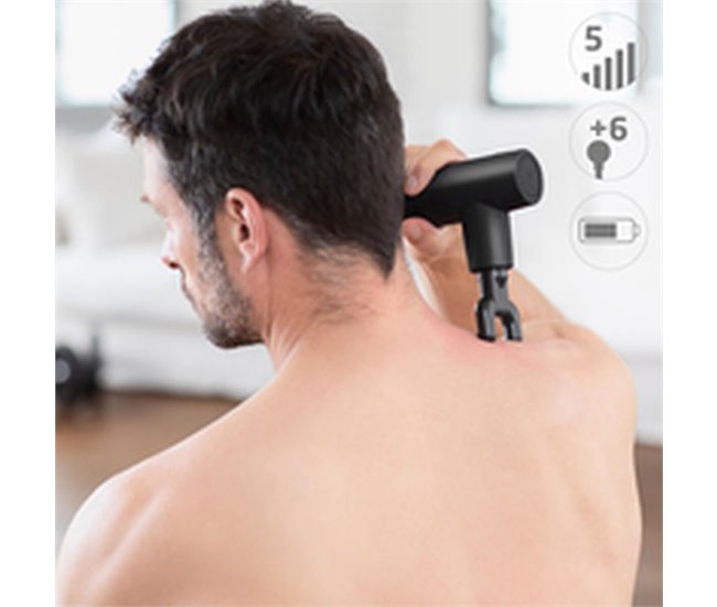 Pistola de Massagem para o Relaxamento e a Recuperação Musculares MG 150 Preto