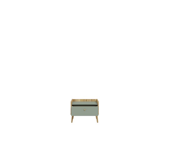 Mesa de cabeceira 1 gaveta cor carvalho LYON Carvalho