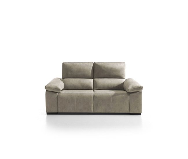 Sofá 3 lugares relax elétrico BALTIA bege Bege