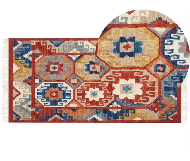 Beliani Kilim LUSARAT 80x150 Multicor
