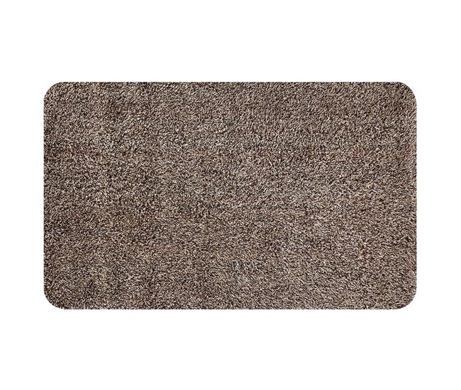  Acomoda Textile - Tapete de entrada super absorvente para interiores e exteriores. 45x75 Castanho