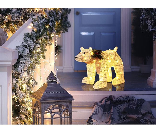 Beliani Decoração LED SIVULA Branco