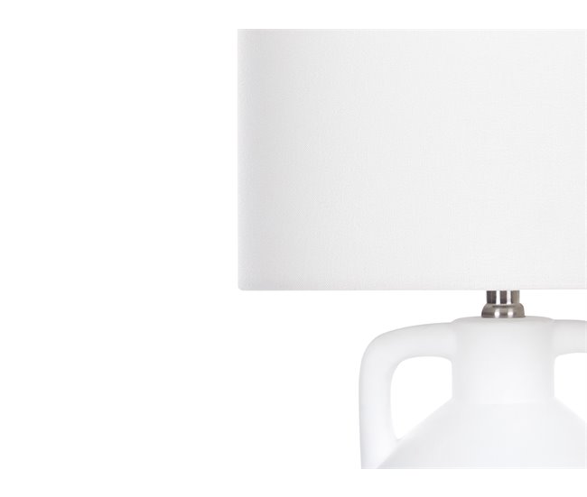 Beliani Candeeiro de mesa LABRADA Branco