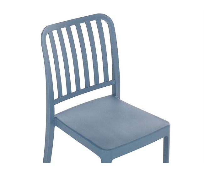 Beliani Conjunto bistrô SERSALE Azul