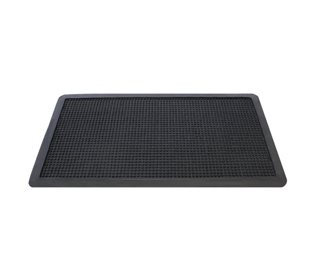  Acomoda Textil - Tapete de borracha antiderrapante para entradas. Espigões 35x60 Preto