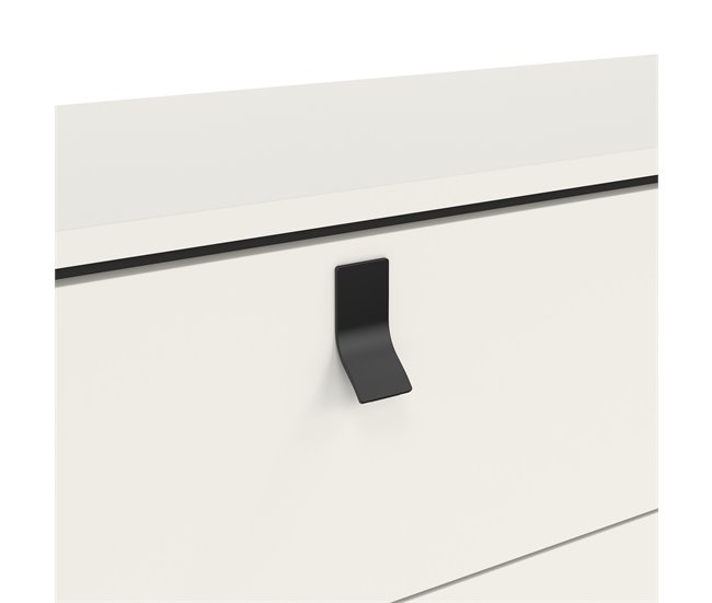 Aparador RY duplo 6 gavetas branco mate Branco