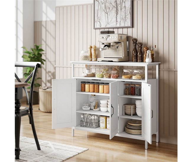 Aparador Melamina de Madeira e MDF HOMCOM Branco