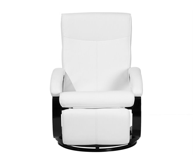 Beliani Sillón reclinable MIGHT Branco