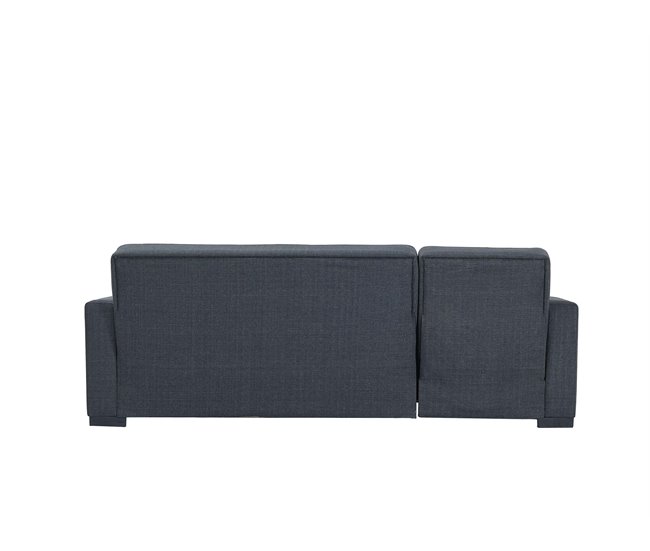 Chaise longue ANGELO com cama reversível cinza Cinza Escuro