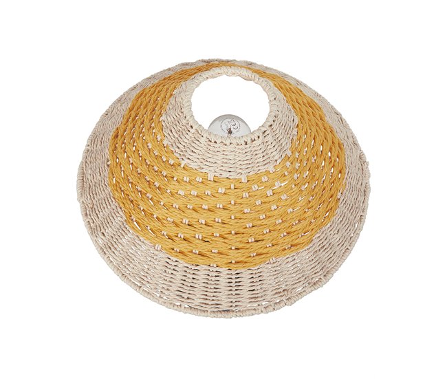 Beliani Candeeiro de mesa MOMBA Amarelo