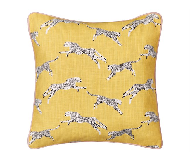 Beliani Almofada decorativa ARALES 45x45 Amarelo
