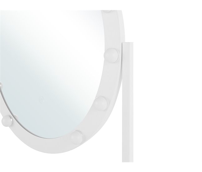Beliani Espejo de maquillaje ROSTRENEN Branco