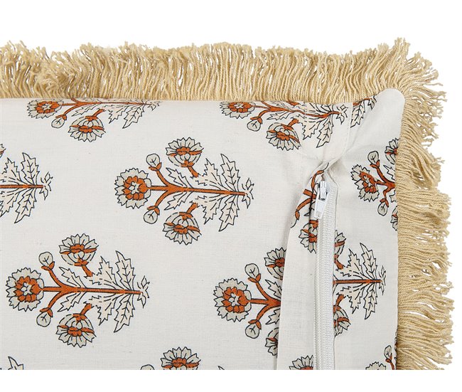 Beliani Almofada decorativa OMORIKA Bege