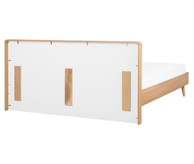 Beliani Cama com estrado MDF SERRIS 168x215 Castanho